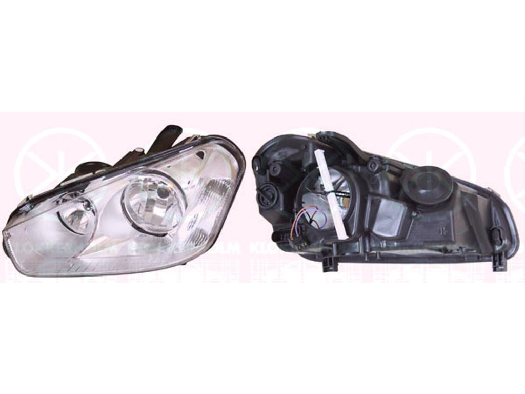 Headlight, H7/H1, with motor for headlamp levelling, Right, Illuminance [lx]: 20