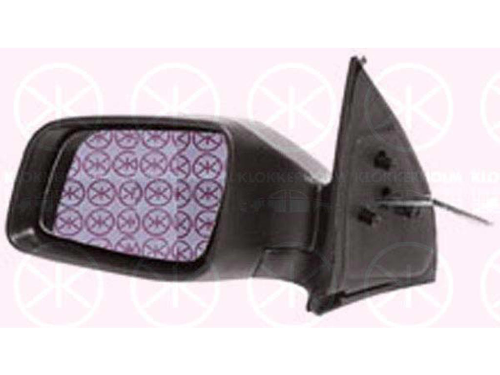Exterior Mirror, Plan, Control: linkage, black, Left
