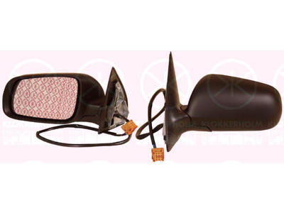 Exterior Mirror, w/primer, for electric mirror adjustment, Convex, Heatable, Right, Connector Shape: angular