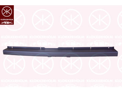 Bumper, Rear, black, Centre Section
