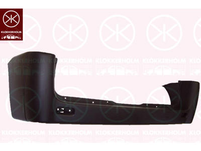 Bumper, Rear, black, Axle Distance [mm]: 3000