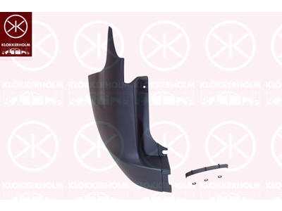 Bumper, w/primer, for vehicles with back doors, Left Rear