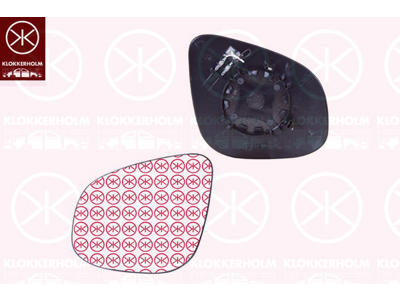 Mirror Glass, exterior mirror, Left, Heatable, Aspherical
