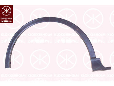 Flaring, wing, Plastic, Right Front, Vehicle Equipment Line/Variant: ST-LINE, black