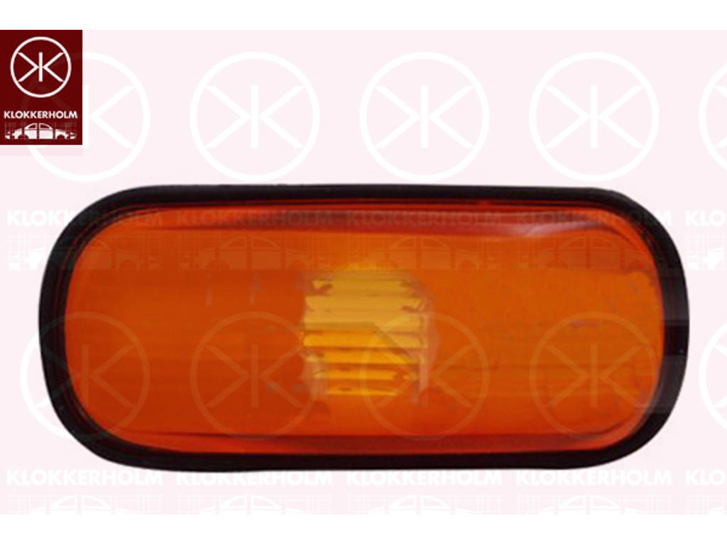 Direction Indicator, lateral installation, yellow, Housing Colour: black, without bulb holder