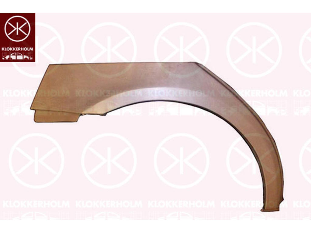 Quarter Panel, Right, Wheel Arch Border, Repair Panel, 4-dr