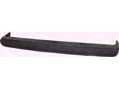 Bumper, with reinforcement, for vehicles without trailer hitch, Rear, Plastic, Full Body Section, black