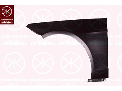 Hjulskjerm, aluminium, foran høyre, uten hull for blinklys