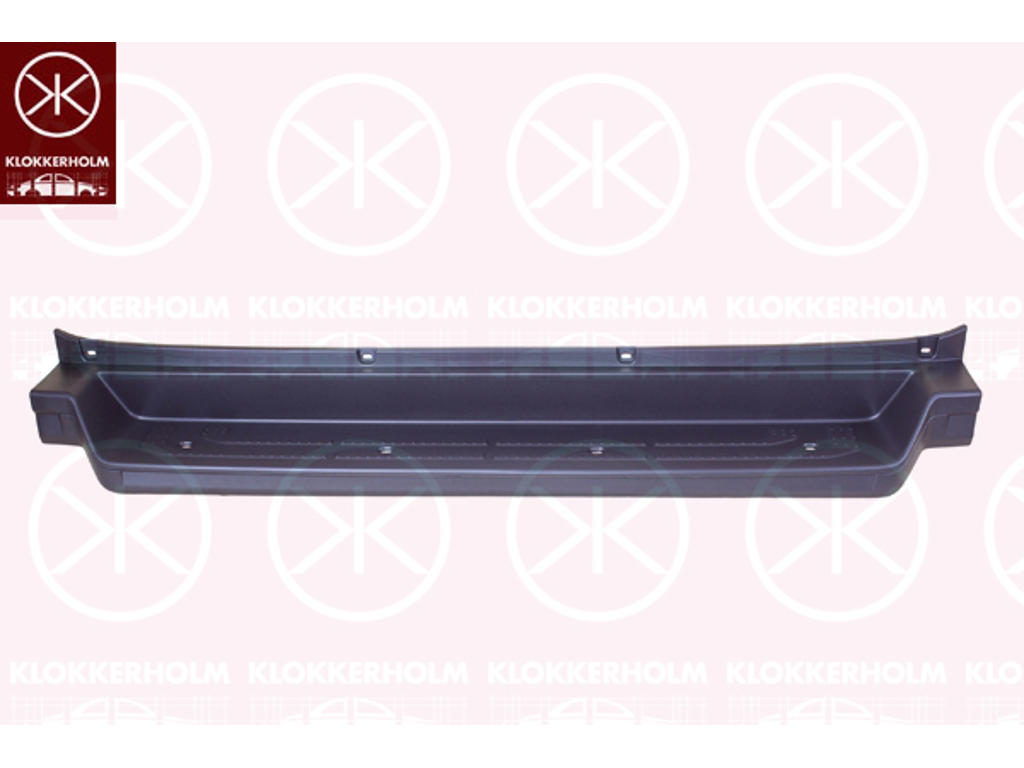 Bumper, Rear, black