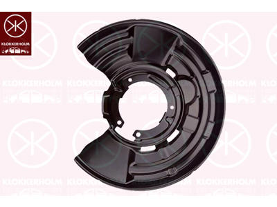 Splash Guard, brake disc, Rear Axle Left, for brake disc diameter [mm]: 345, for vehicles with sports package, Aluminium