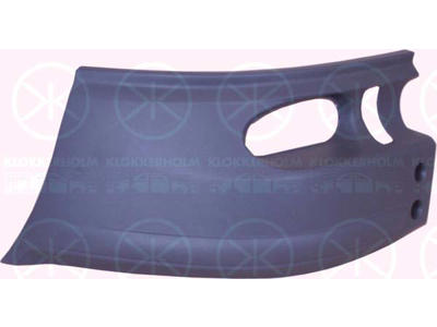Bumper, Left Front, with hole(s) for fog lights