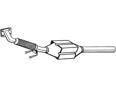 Catalytic Converter, with mounting parts, Emission Standard: Euro 2