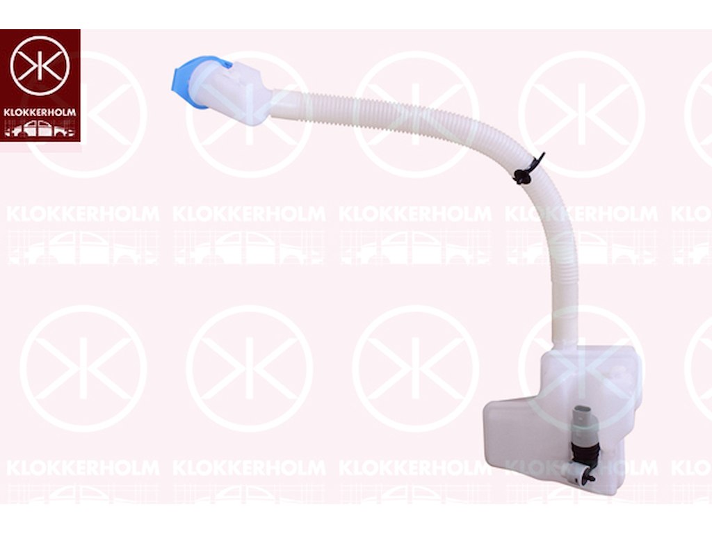 Washer Fluid Reservoir, window cleaning, with lid, with pump