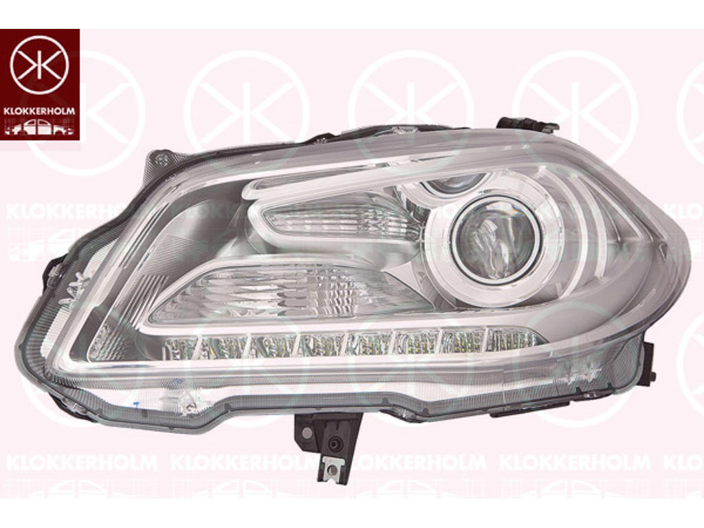 Headlight, Left, Xenon, with daytime running light (LED), D4S (Gas Discharge Lamp), with motor for headlamp levelling, Koito-type