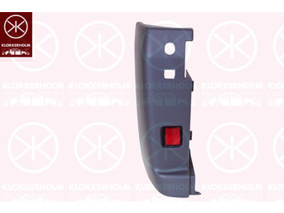 Bumper, with reflector, Right Rear