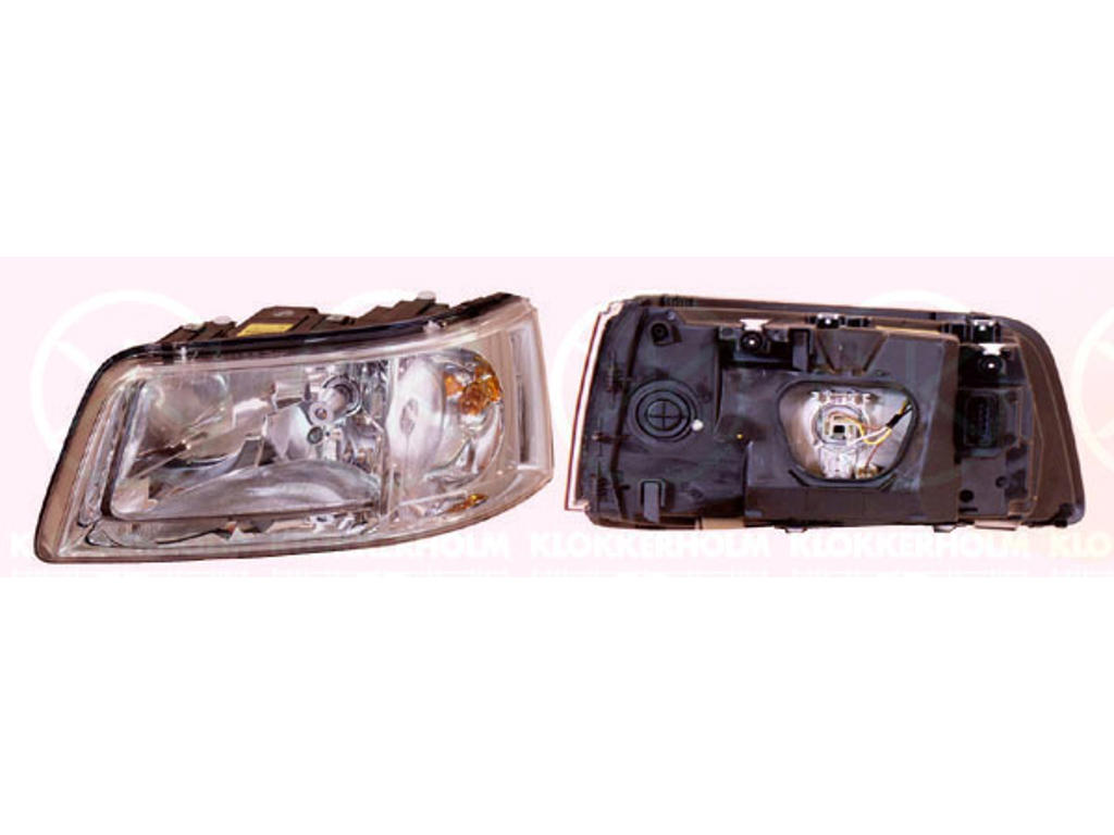 Headlight, H4, with motor for headlamp levelling, AL, Right, Illuminance [lx]: 25