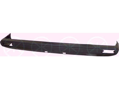 Bumper, Front, with reinforcement, Metal, Full Body Section, black