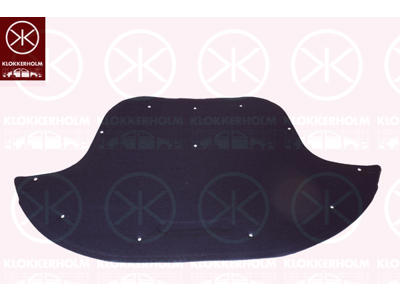 Engine Compartment Noise Insulation, Centre Section, Fitting Position: Bonnet