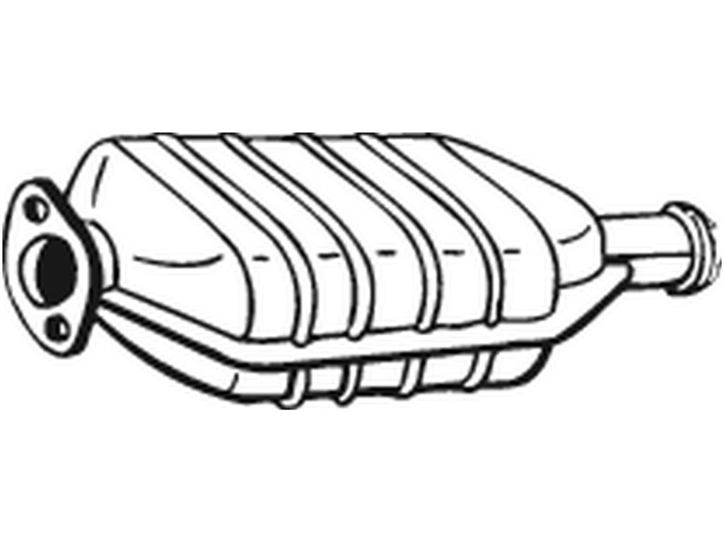 Catalytic Converter, with mounting parts, Emission Standard: Euro 1, Emission Standard: Euro 2