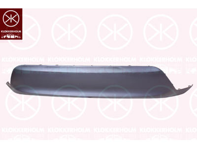 Bumper, Rear, Lower Section, Colour: matt black