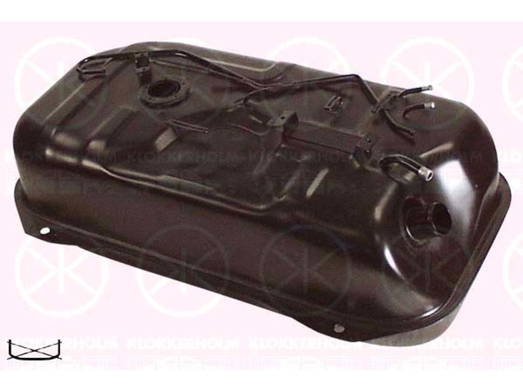 Bränsletank, 2-drs, ej inj, 42L, med packningar