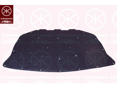 Engine Compartment Noise Insulation, Centre Section, Fitting Position: Bonnet