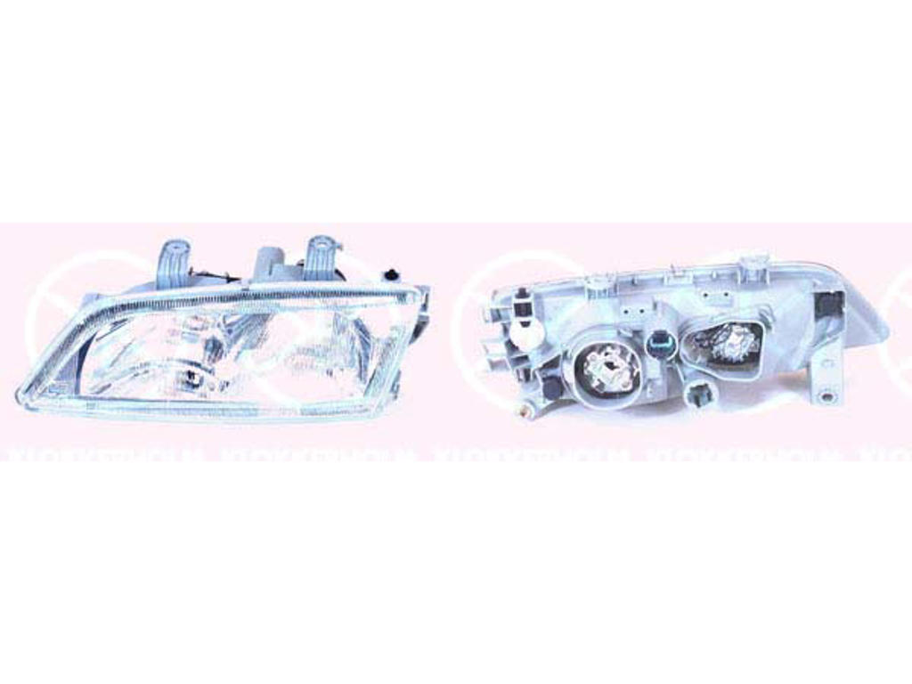 Headlight, H1/H1, without motor for headlamp levelling, Right, Illuminance [lx]: 20, Valeo