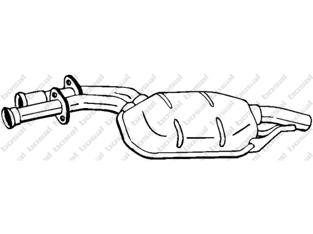 Centre Muffler, See accessories list for additionally required parts:  