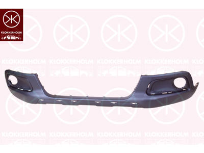Bumper, Front, with hole(s) for fog lights, with holes for extensions