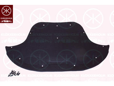 Engine Compartment Noise Insulation, Centre Section, Fitting Position: Bonnet