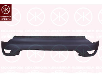 Bumper, Rear, dark grey, Trim Level: Facelift