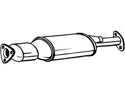 Sot-/partikelfilter, avgassystem, Material: Cordierit (Iolit), med monteringsdelar, Euro 4