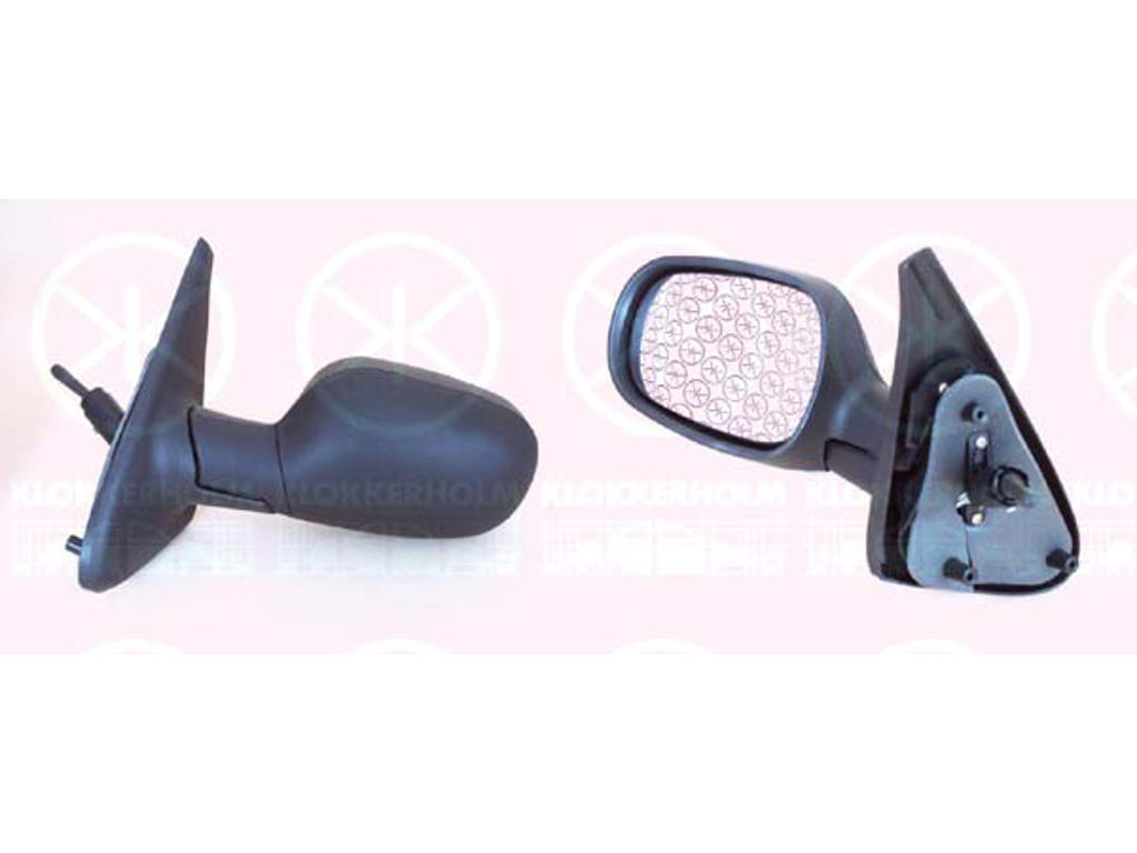Exterior Mirror, Control: cable pull, Aspherical, Left