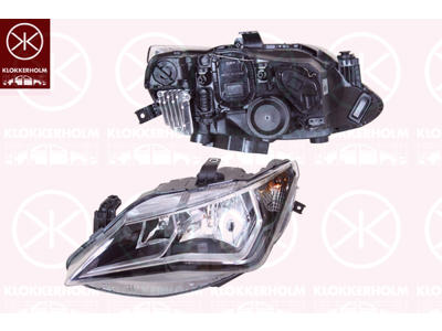 Headlight, Illuminance [lx]: 12.5, Left, H7/H7, with motor for headlamp levelling, Valeo