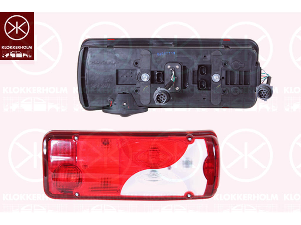 Tail Light Assembly, Right, without number plate light, with alarm, with bulb holder, VIGNAL