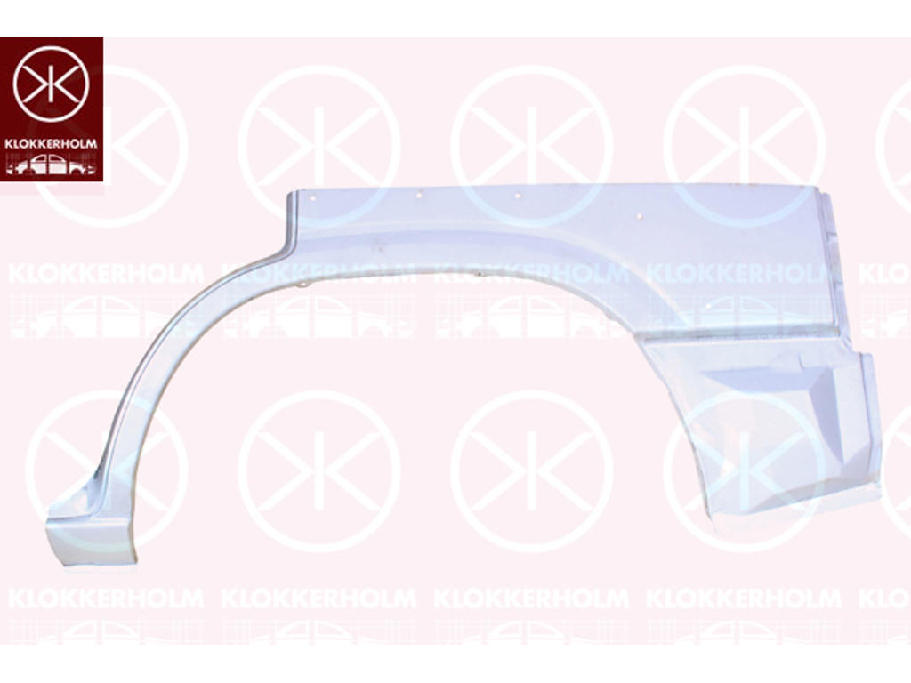 Quarter Panel, 4-dr, Wheel Arch Border, Repair Panel, Left Rear