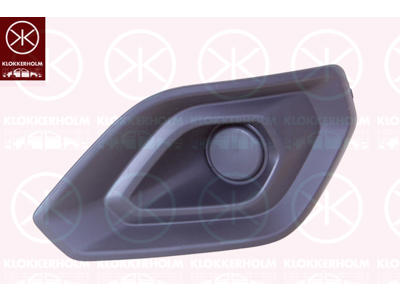 Ventilation Grille, bumper, black, Left Front