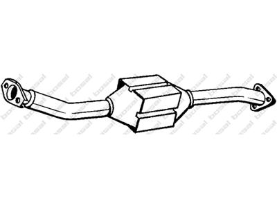Catalytic Converter, with mounting parts, Emission Standard: Euro 3, Euro 4