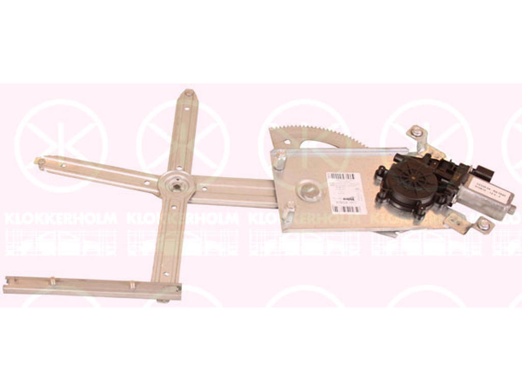 Window Regulator, with electric motor, without comfort function, Electric, Left Front