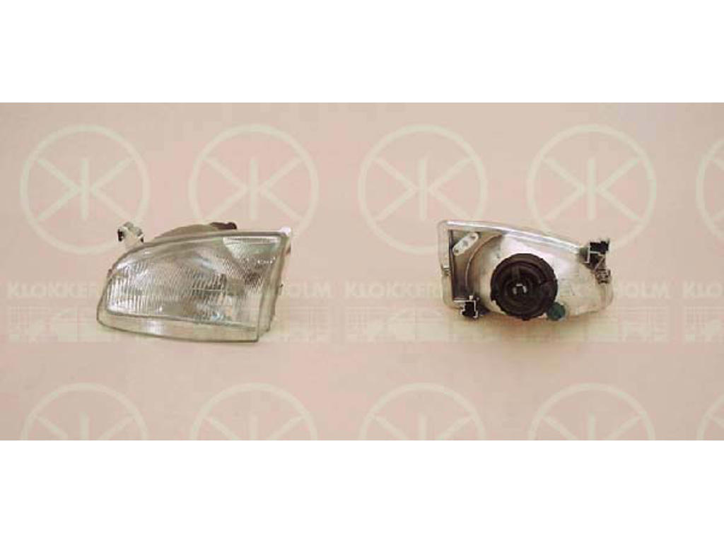 Projecteur principal, H4, pour véhicules sans réglage hydraulique inclinaison phares, Depo, droite, Éclairement [lx]: 12.5