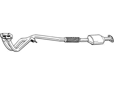 Catalytic Converter, with mounting parts, Emission Standard: Euro 1, Emission Standard: Euro 2