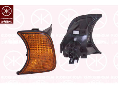 Blinker, med lamphållare, gul, Höger