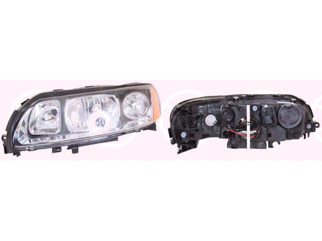 Headlight, H7/H9, with motor for headlamp levelling, Left, Illuminance [lx]: 25, Housing Colour: black