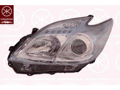 Headlight, H11/HB3, without motor for headlamp levelling, Right, Illuminance [lx]: 20, Model Year to: 2012