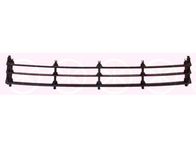Ventilatiegrille, bumper, Voor, zwart, Middenste deel