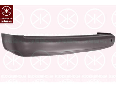 Bumper, w/primer, Rear, Grained, Trim Level: MAXI