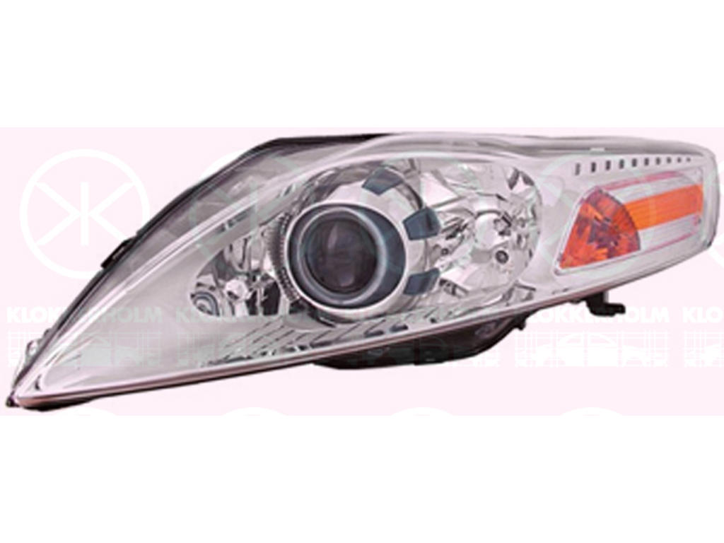 Headlight, with dynamic bending light, H7/H1/H1, with motor for headlamp levelling, Illuminance [lx]: 17.5, Left, Visteon