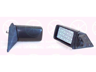 Exterior Mirror, Plan, Control: linkage, blue, Left