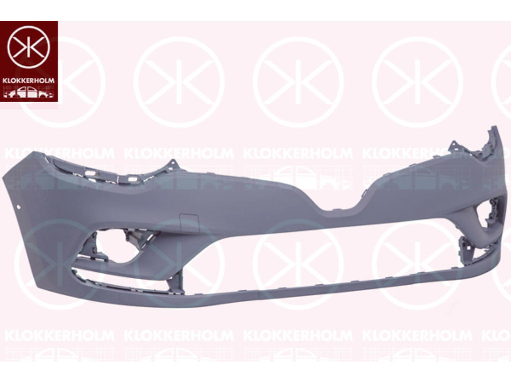 Bumper, w/primer, Front, with hole(s) for park distance control, Number of bores: 2