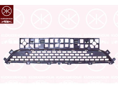 Radiator Grille, with hole(s) for park distance control, Lower Section, Number of bores: 2